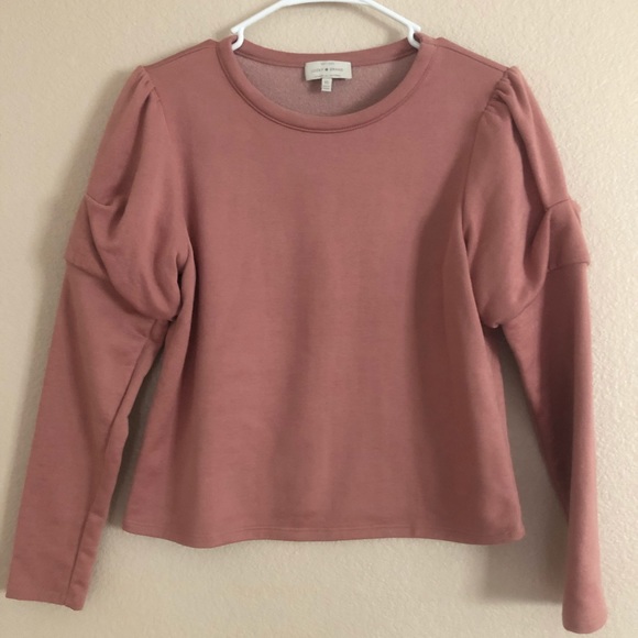 Lucky Brand Tops - Lucky brand blush pink long sleeve top size XS